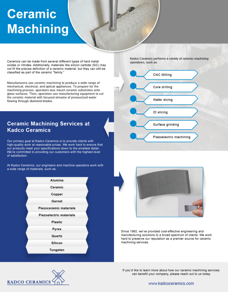 Ceramic Machining Kadco Ceramics